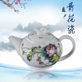 8头手工粉彩功夫茶具（夏...