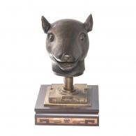 圆明园兽首-鼠 黄铜雕塑 塑像