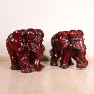 大象 榉木木雕艺术品